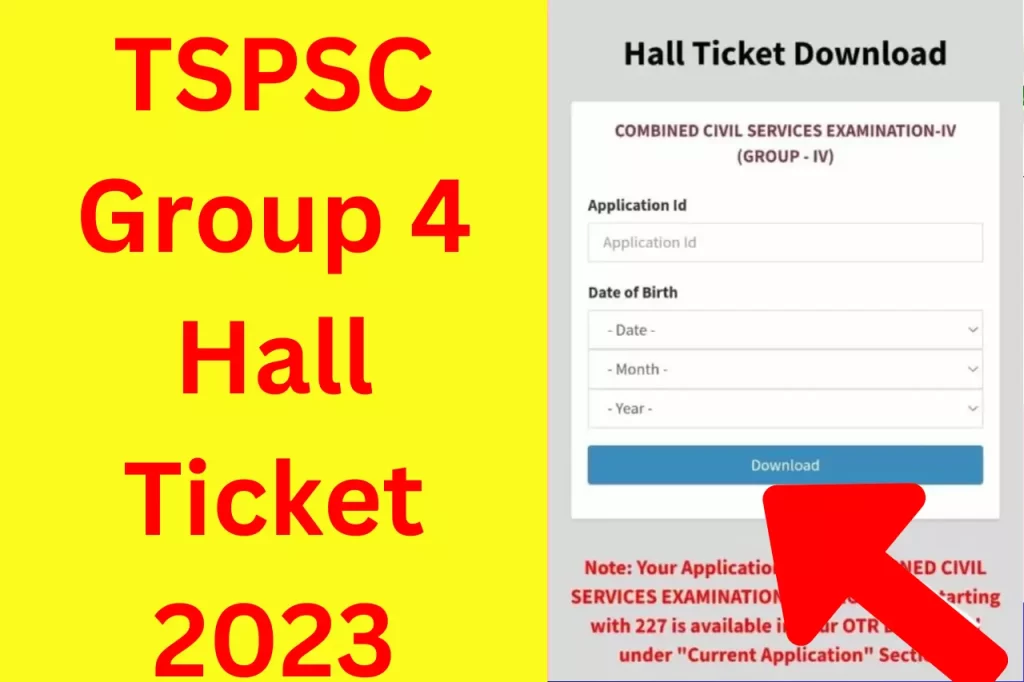 TSPSC Group 4 Hall Ticket 2023 [ Link ] Download TS Group 4 Admit Card @tspsc.gov.in